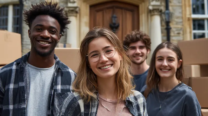 lpv_removals_oxfordshire_student_removals_05 Happy Oxford students after successful house move and removal service