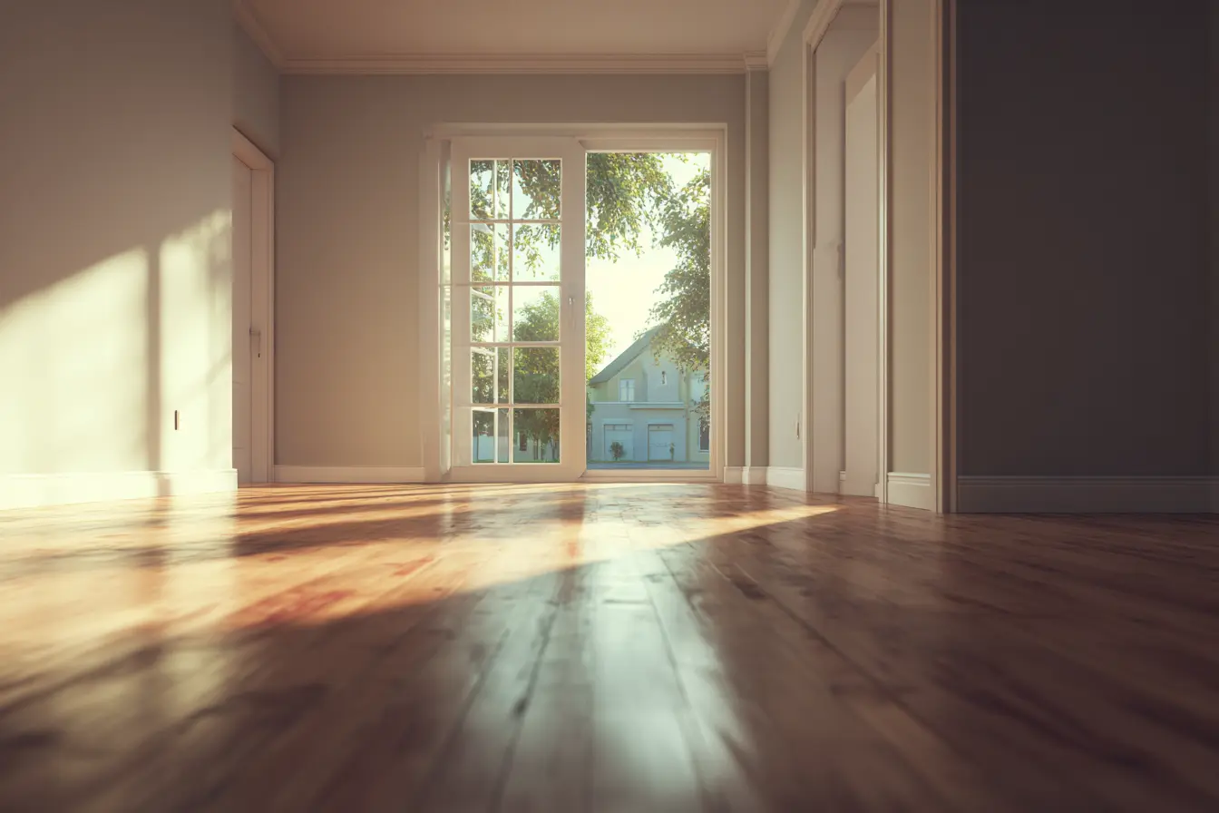 Empty living room after moving out in Bicester